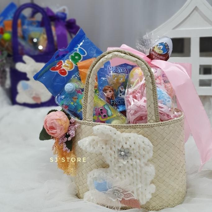 

EASTER BUNNY EGGS HAMPERS AND SNACK TAS PARCEL TELUR PASKAH UNIK HR646541T
