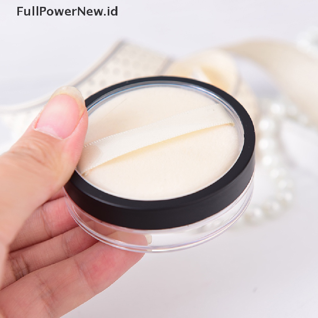 Power 1pc 20ml Ayakan Kosmetik Kosong Longgar jar Wadah puff Kotak makeup travel ID