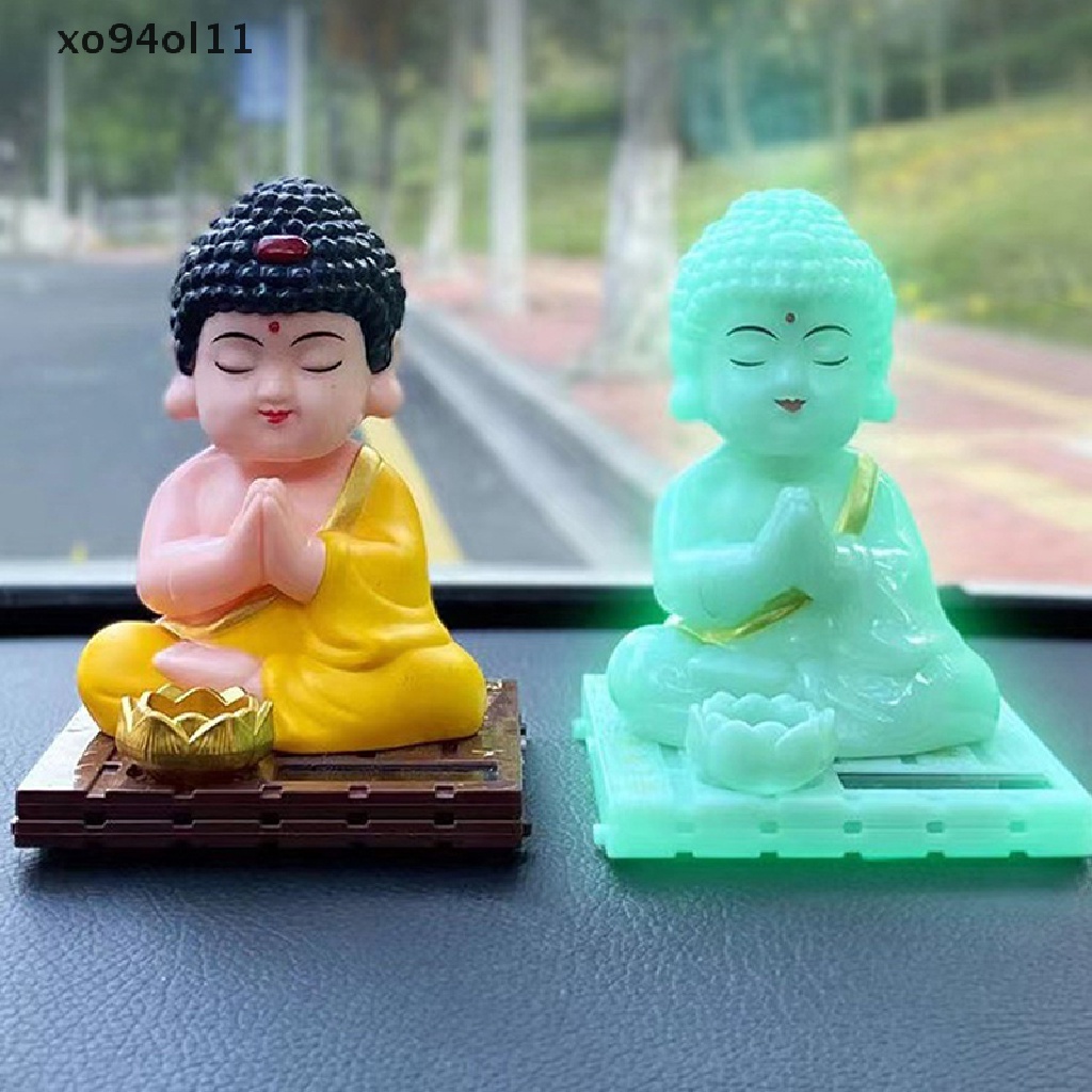 Xo Patung Buddha Nodding Surya Maskot Dekorasi Interior Mobil Rumah Lucky Tathagata Feng Shui Kerajinan Hias OL