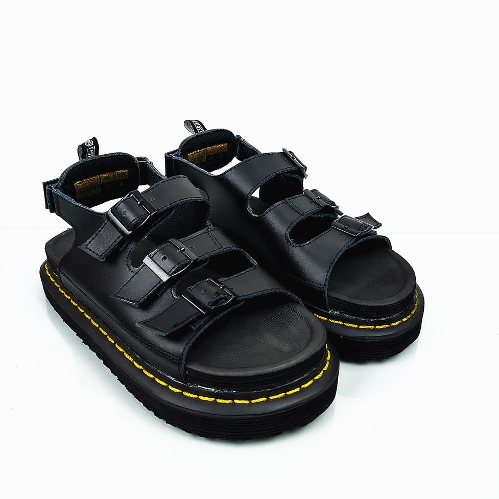 NEW STOCK Sandal Wanita Smurf Footwear - Monica Belluci Black - Sandal Kulit Wanita