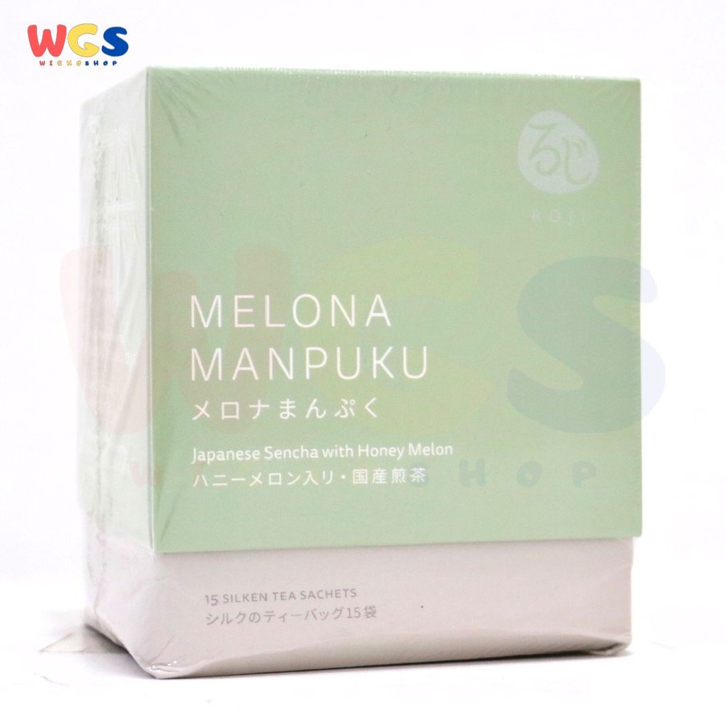 Roji Tea Bag Melona Manpuku Japanese Sencha with Honey Melon 15 Sachets / Box