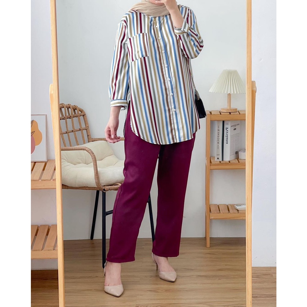 One Set Rainbow Syakila Premium | Set Pelangi Syakila | Setelan Rainbow Syakila Premium