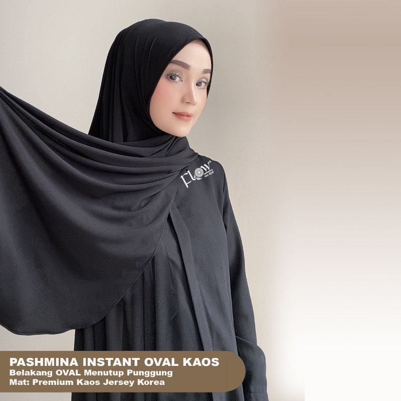 KERUDUNG PASHMINA OVAL KAOS JERSEY TERBARU