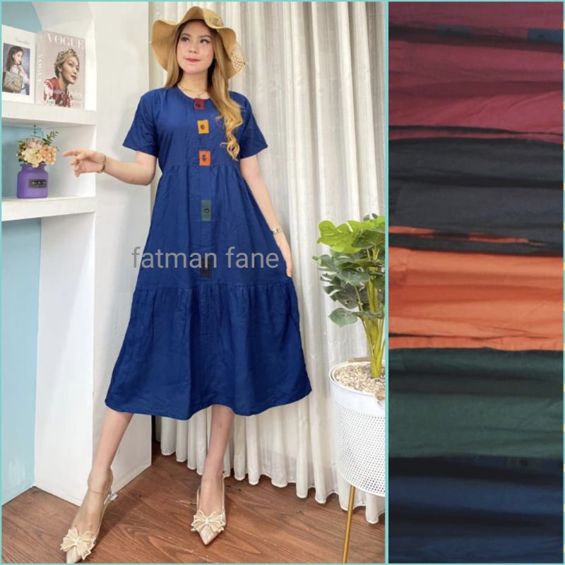 Daster rayon tiara viral//Daster polos kancing pelangi//Daster glessa terbaru