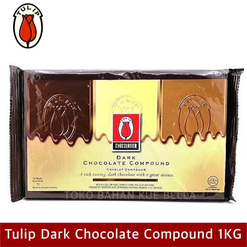 

✨NEW✨ -TULIP DARK Compound 1KG - Chocolate Coklat Batang Leleh- 1.1.23