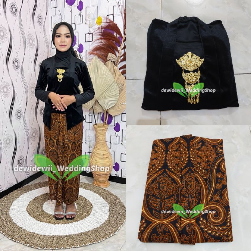 [1set] Kebaya + Jarik Instan || Model Padma - Motif Uwer