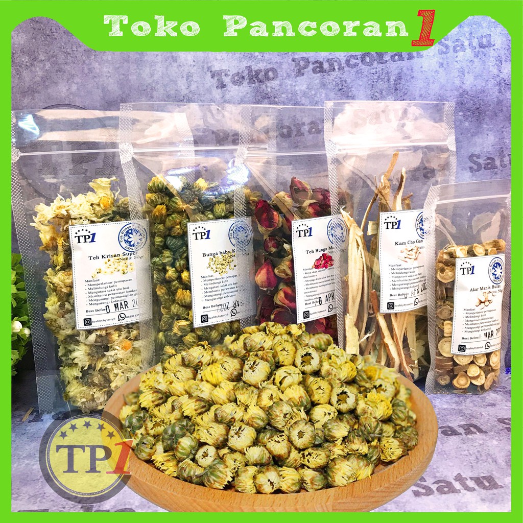 

✨Ready stock di Ballermall✨ READY STOCK // Teh bunga baby Krisan baby Chrysanthemum flower tea 50g