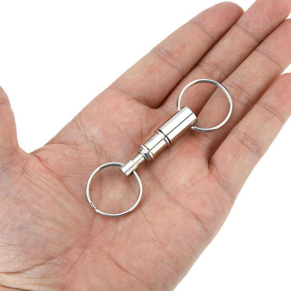 Lanfy Gantungan Kunci 2pcs Ring Kunci Saklar Quick Detachable EDC Key Rings Quick Release Switch Survival Carabiners Key Holder