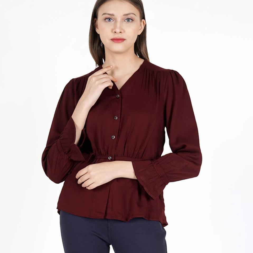 ◊ Le Rosetz - Blouse Talia Burgundy ♞