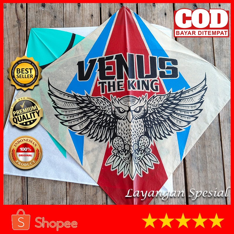 LAYANGAN SUPER SEOT TOURNAMENT VENUS THE KING / ISI 10 PCS / ARKU RAPIH / UKURAN 54