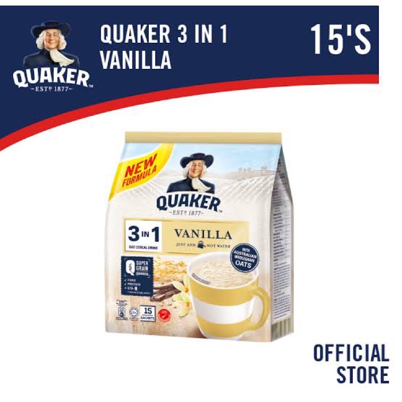 

✨NEW✨ -SEREAL QUAKER OAT 3IN1 QUAKER SASET MALAYSIA DENGAN 3 VARIAN ORIGINAL VANILA COKLAT- 1.1.23