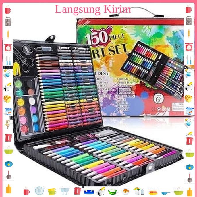 

Crayon Set 150 pcs / Krayon Set / Art Set / Perlengkapan Menggambar [ys]