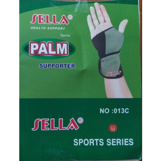 Sella Pelindung Telapak Tangan dan Jari Palm Support Gym Olahraga Wirstband Pergelangan Kiri Kanan