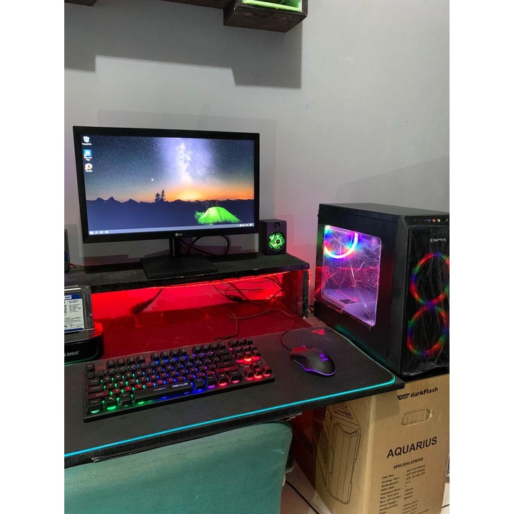 PC Gaming &amp; Editing Core i5 RAM 8GB SSD 512GB Rakitan Termurah Fullset + Monitor FULL GAME (NEW)