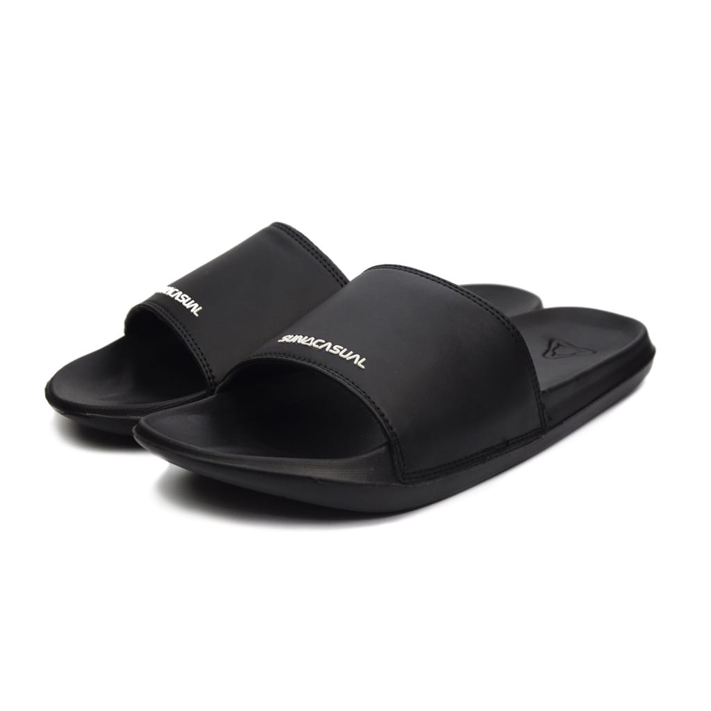 Sun Casual - Core 1 / C1 Black | Slippers Slide | Sandal Pria