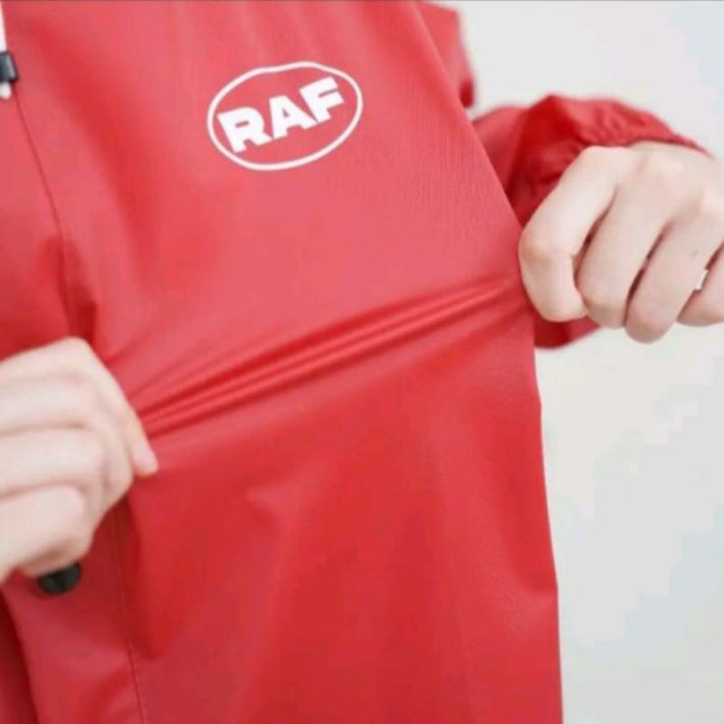 RAF JAS HUJAN RAINCOAT SETELAN JAKET CELANA PRIA WANITA BAHAN TEBAL ELASTIS ANTI BOCOR