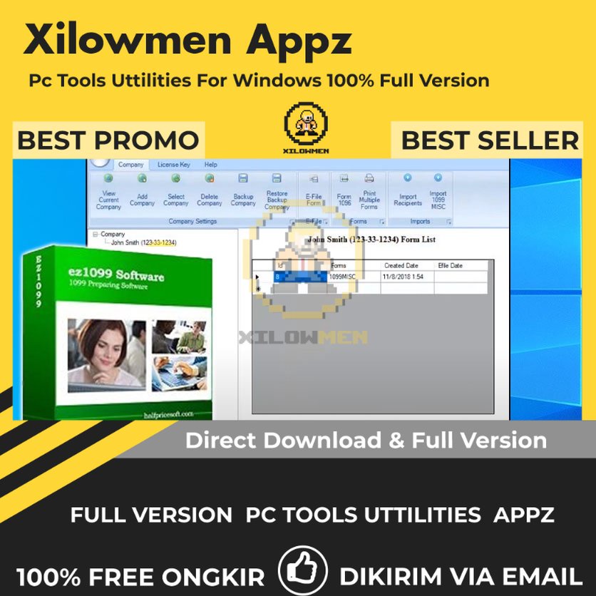 [Full Version] HalfpriceSoft ez1099 Pro PC Tools Software Utilities Lifetime Win OS