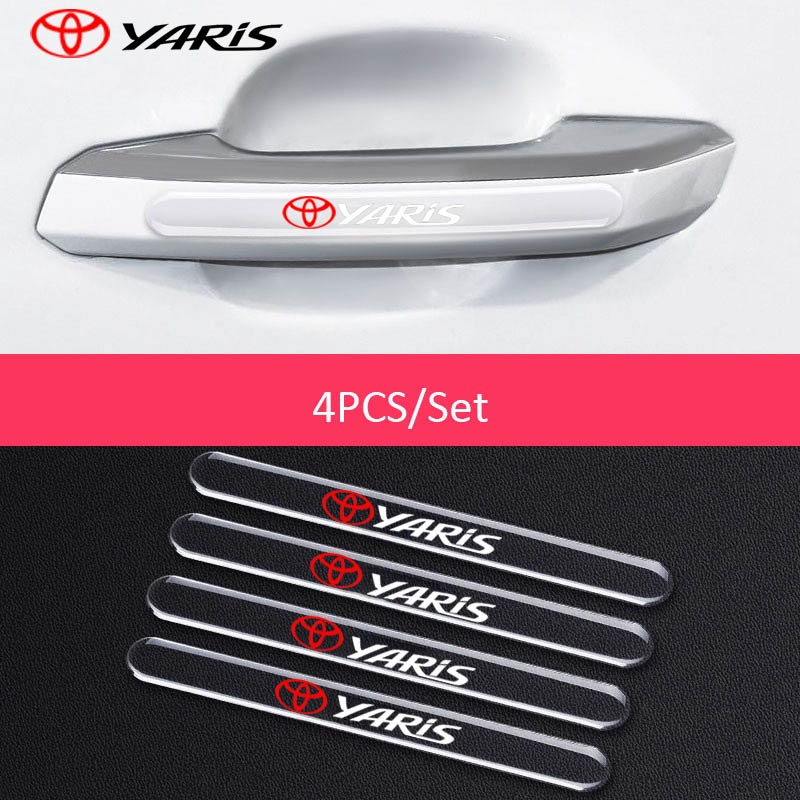 Cover Pelindung Gagang Pintu Mobil Toyota Inner Bowl Anti Gores Stiker Untuk Vios GR Sport Yaris Veloz Rush Avanza CHR Fortuner Innova Camry Raiza Sienta Corolla Aksesoris