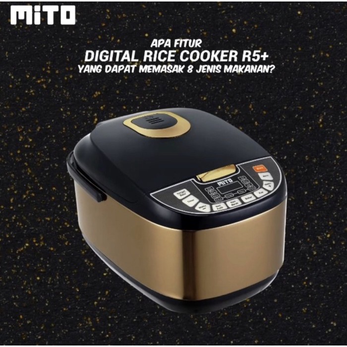 (GARANSI RESMI) Ricecooker Mito 8 in 1 R5 Plus R5+ Rice Cooker Digital