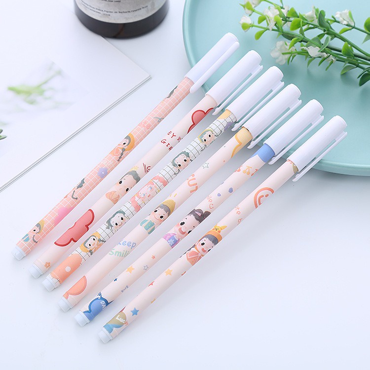 6pcs Pena Pulpen Pen Tinta Gel Cair OSM-ST0323