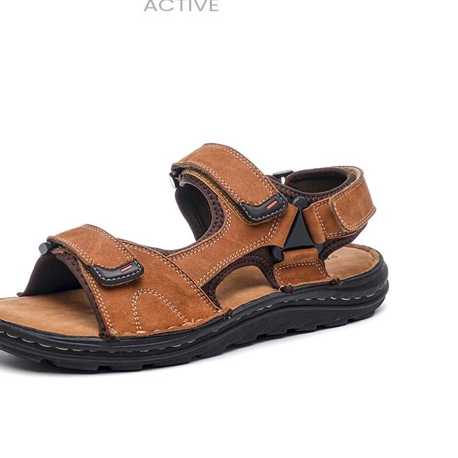 ➻ PANARYBODY Sandal Pria Kulit Asli Sepatu Sandal Pria Kulit Sandal Gunung Kulit Pria Gaya Trendi Ke
