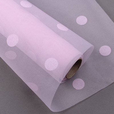 Kain Tile Dot / Tulle Dots Bintik Polkadot Halus Roll Kertas Buket Florist Flower Wrapping  KB6279