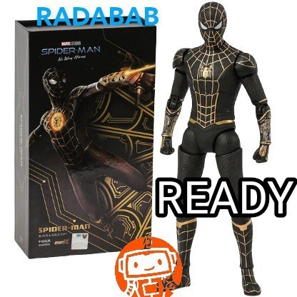 Zd Toys Spider Man No Way Home Spiderman Black & Gold Suit - Zdtoys