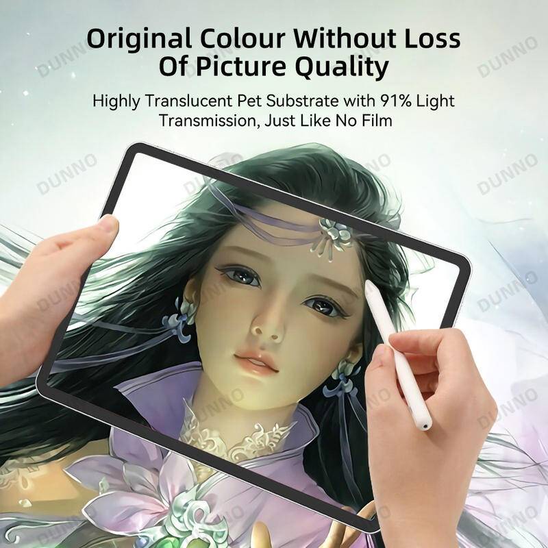 Untuk iPad Pro 11 12.9 2018 2020 2021 2022 10 9 8 7 6 5 10.9 10.2 9.7 Paper Like Screen Protector Lukisan Tulis Matte Paperlike Film Untuk iPad Air Mini 6 5 4 3 2 10.5 10.9 7.9 8.3