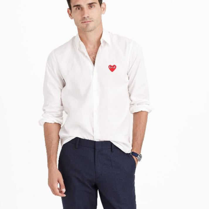 Wow Murah Meriah.. Kemeja CDG PLAY Putih dan Hitam Cowok SHIRT FOR MEN (READYSTOCK)