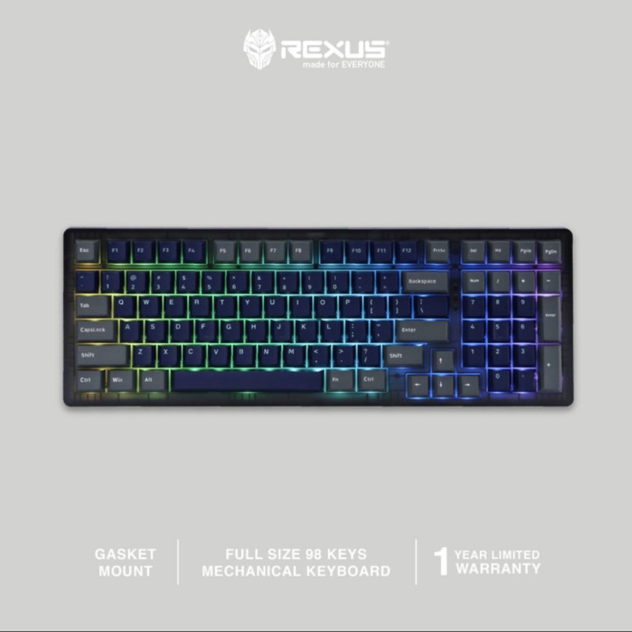 Keyboard Rexus GAMING MECHANICAL DAXA M100X ULTIMATE KAILH BOX WHITE