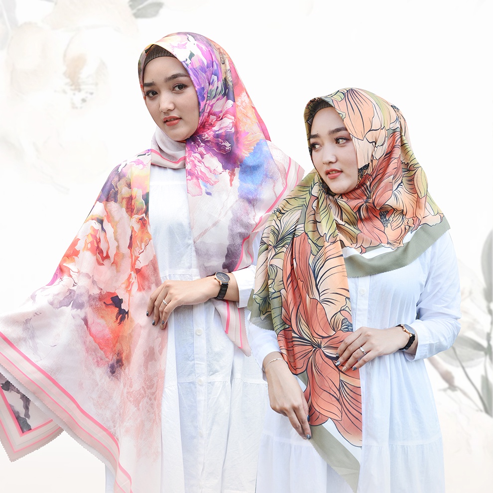 Kerudung Segi Empat 110x110 | Hijab Voal Premium | Jilbab GLADIOLA Series