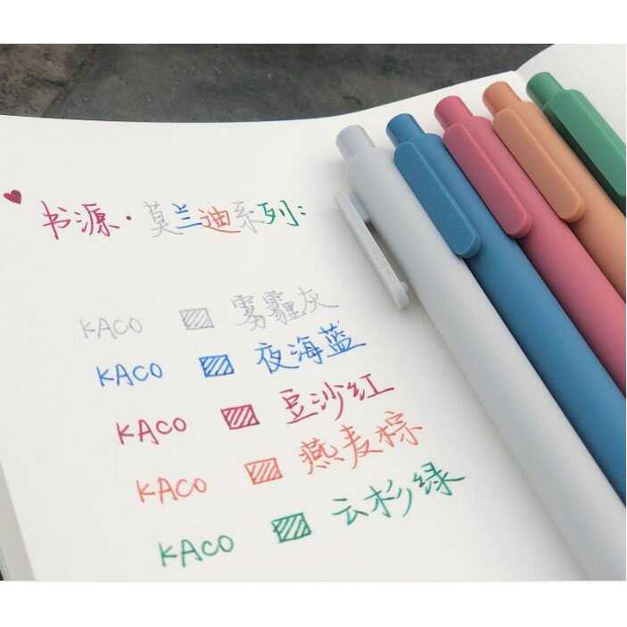 

Terlaris ✨ -KACO PURE Classic II Pulpen Gel Warna Warni Pen Pena 0.5mm 5 PCS (Colorful Ink)- 2.2.23