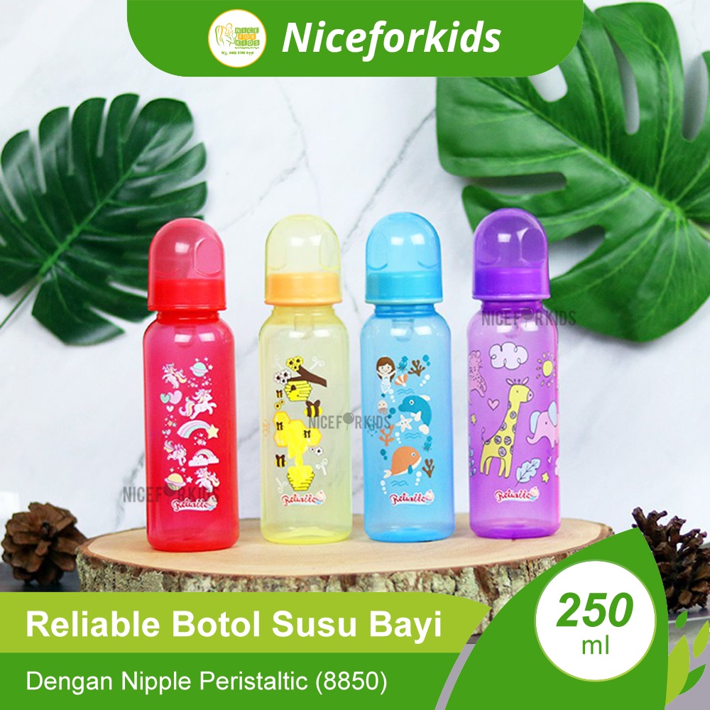 Reliable Botol Susu Bayi dengan Nipple Peristaltic 250ml (8850)