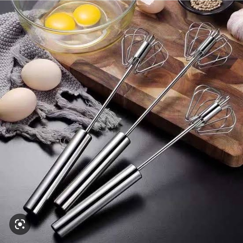 ⭐️𝐈𝐇𝐒 𝟗𝟒𝟎 𝐋𝐚𝐦𝐩𝐮𝐧𝐠⭐️Alat Pengocok Telur Full Stainless Kocokan Telur Whisk Semi Otomatis Better Beater Hand Mixer