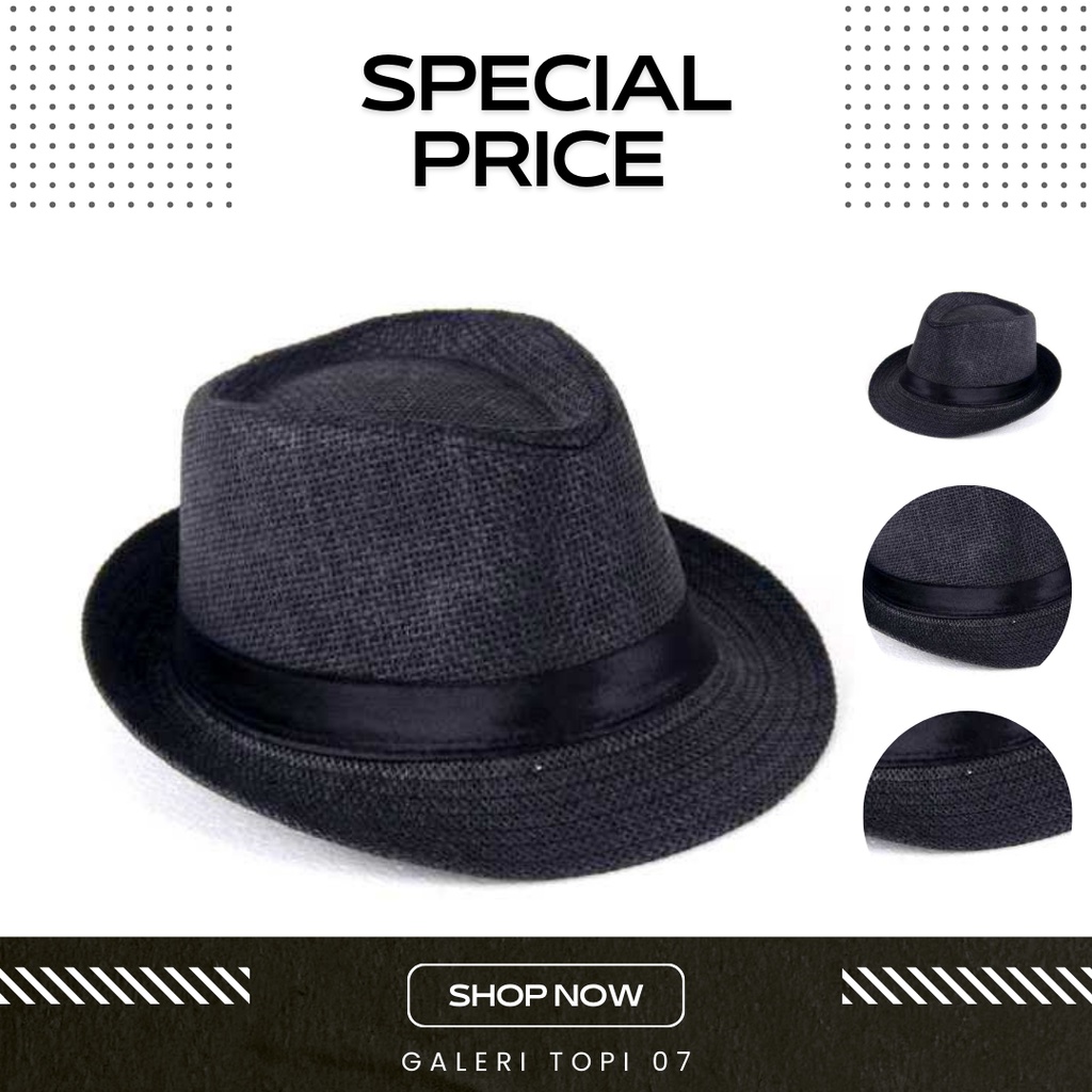 Topi Laken Jazz Vintage / Fasion pria / Topi Mafia Yingrui Topi Laken Jazz Vintage