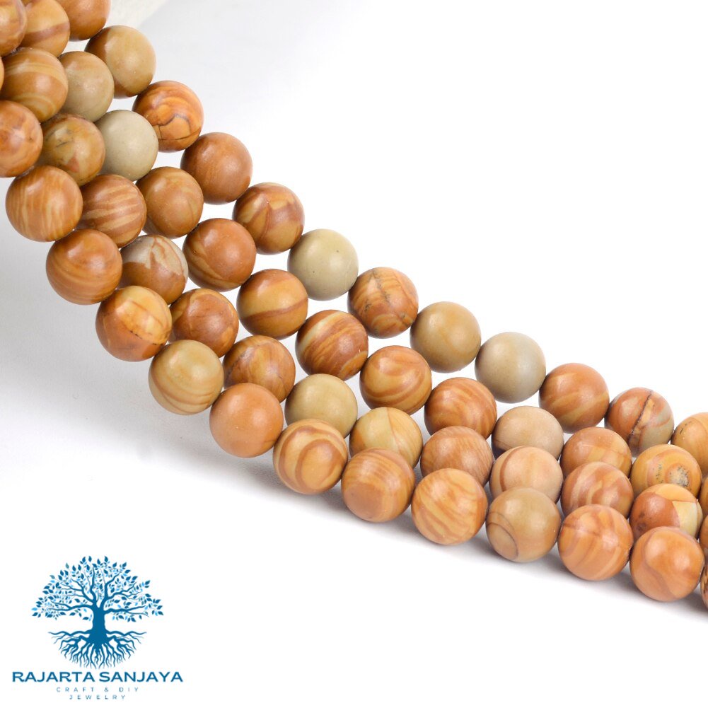 Natural Stone Beads Wood Jasper