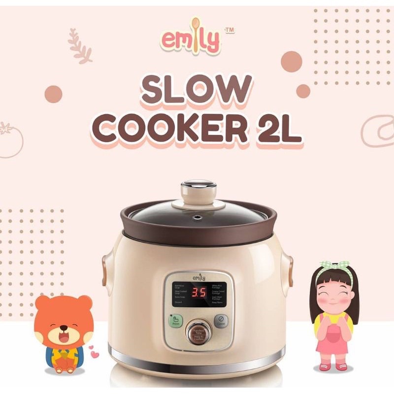 Emily Slow Cooker Claypot 2L ESC 32001 / Baby &amp; Family Slow Cooker Emily Claypot 2L