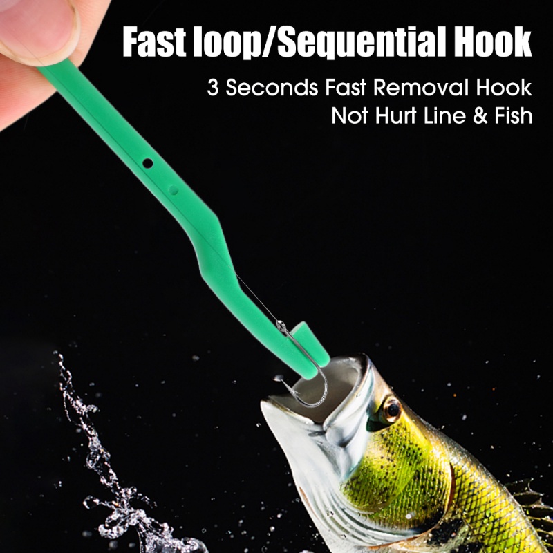 [Warna Random] Quick Fish Hook Remover Alat Pemancingan Disgorger Plastik Portable Unhook Extractor Fishing Tackle Aksesoris