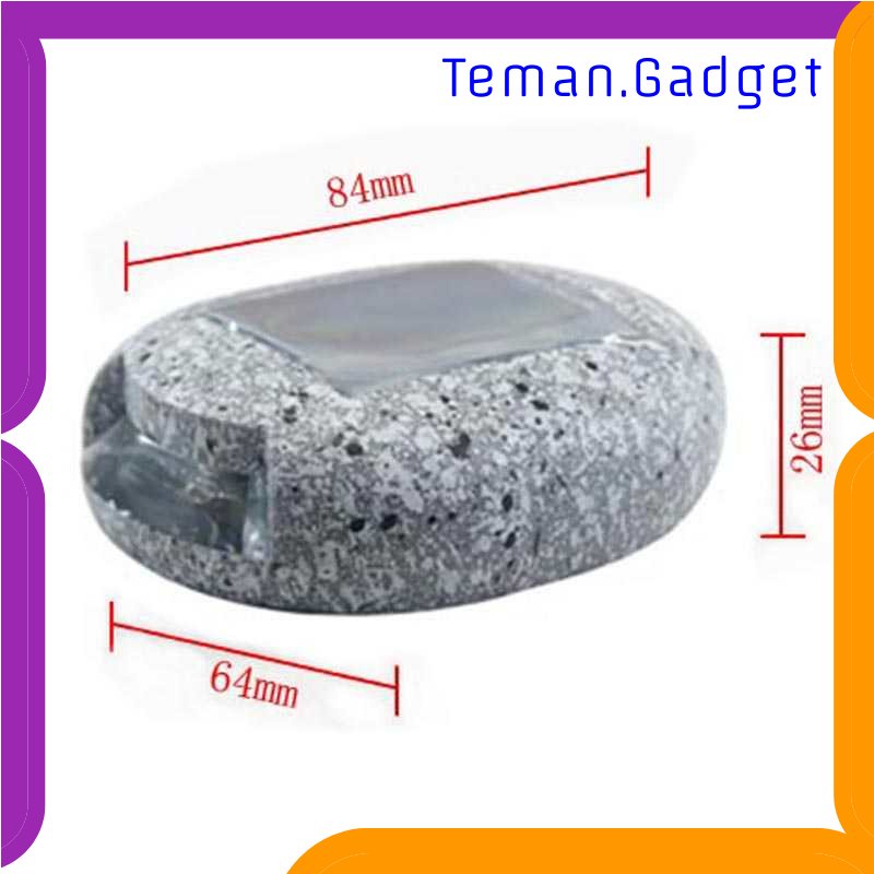 TG - LMP SOLLED Lampu Taman Hias Path Light Fake Stone Solar IP44 Cool White - GA-002