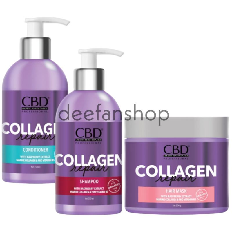 [Paket] CBD COLLAGEN Hair Mask + Shampo + Conditioner