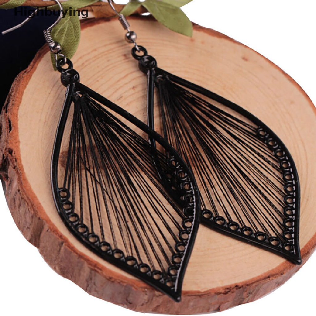 Hbid Wanita Daun Eardrop Studs Earrings Boho Hook Drop Menjuntai Anting Perhiasan Hadiah Glory