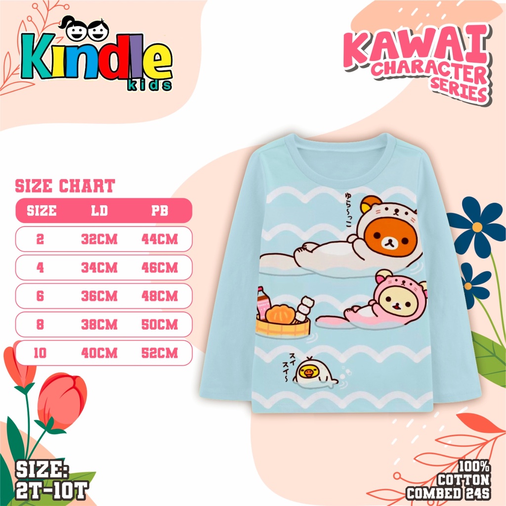 Kindle Kaos Gril Panjang Untuk Anak Cewe Mulai Dari Usia 2-10 Tahun Pakaian Anak Cewe KBS