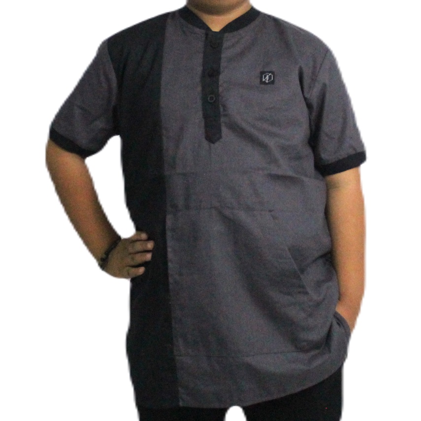 Koko anak tanggung dan dewasa/baju muslim remaja dan dewasa/pakain lebaran anak laki laki  dan ayah /koko couple ayah anakyang terbuat dari bahan katun carlotte dengan design yg keren/bisa COD/di jamin sesuia photo dan Original