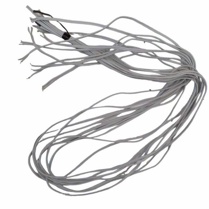 Kabel kecil rambut 2x0,2mm cable isi 2 praktek serabut komponen kabel kabel motor putih kbl kecil
