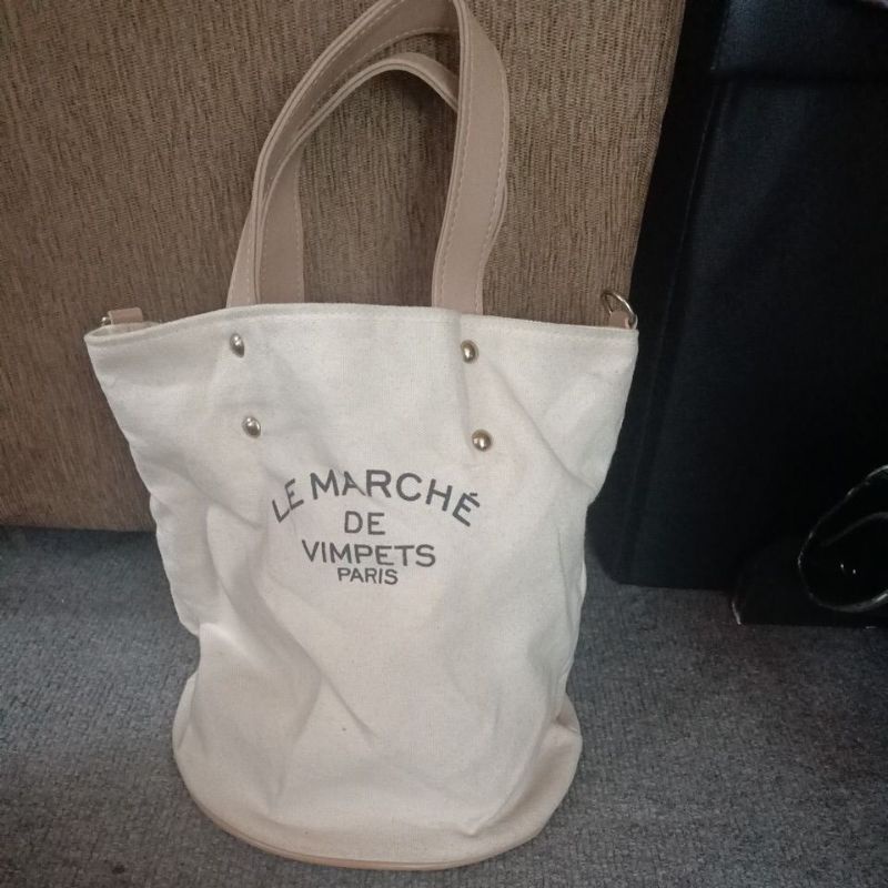 Bucket Bag Kanvas Le Marche Paris