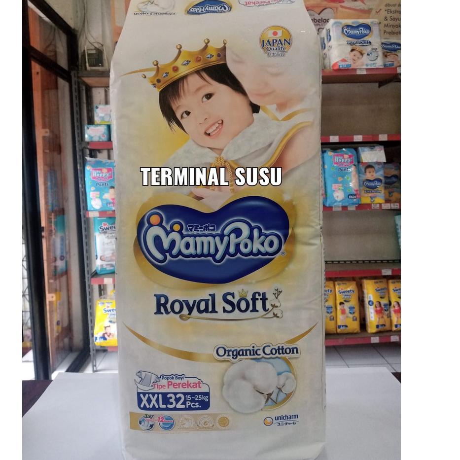 ➵ Popok Mamypoko Royal Soft Perekat XXL 32 ♣