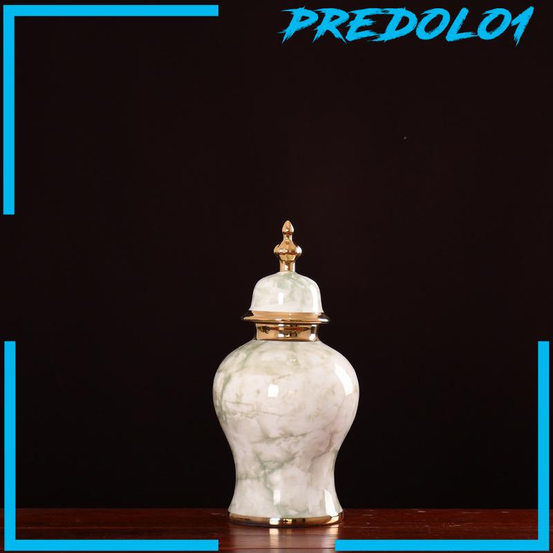[Predolo1] Toples Jahe Keramik Dengan Tutup Ornamen Tradisional Untuk Kamar Tidur Kantor Pernikahan