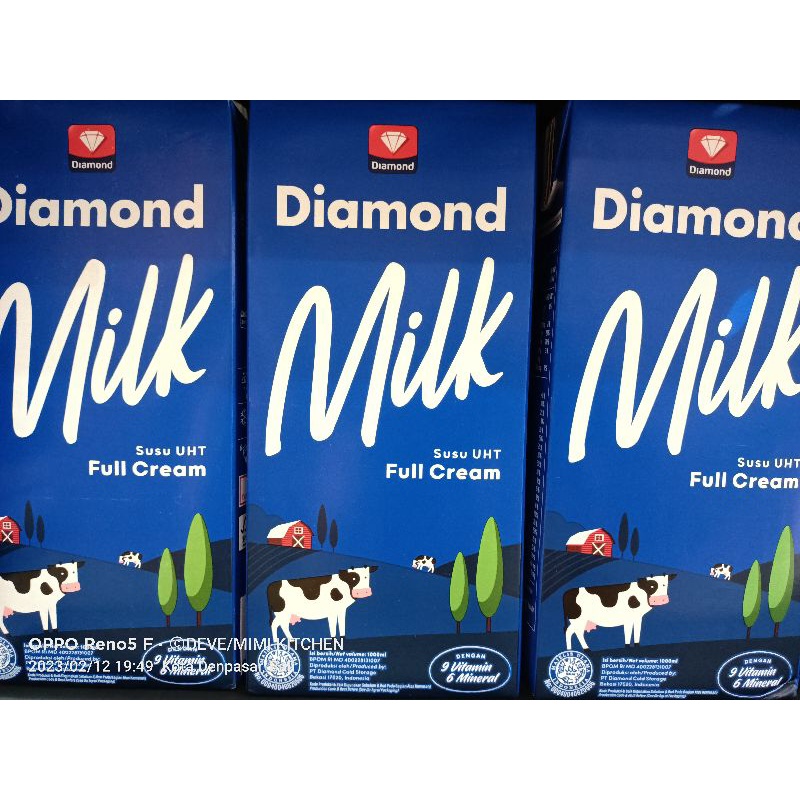 

Susu UHT Diamond Full Cream saja 1000ml