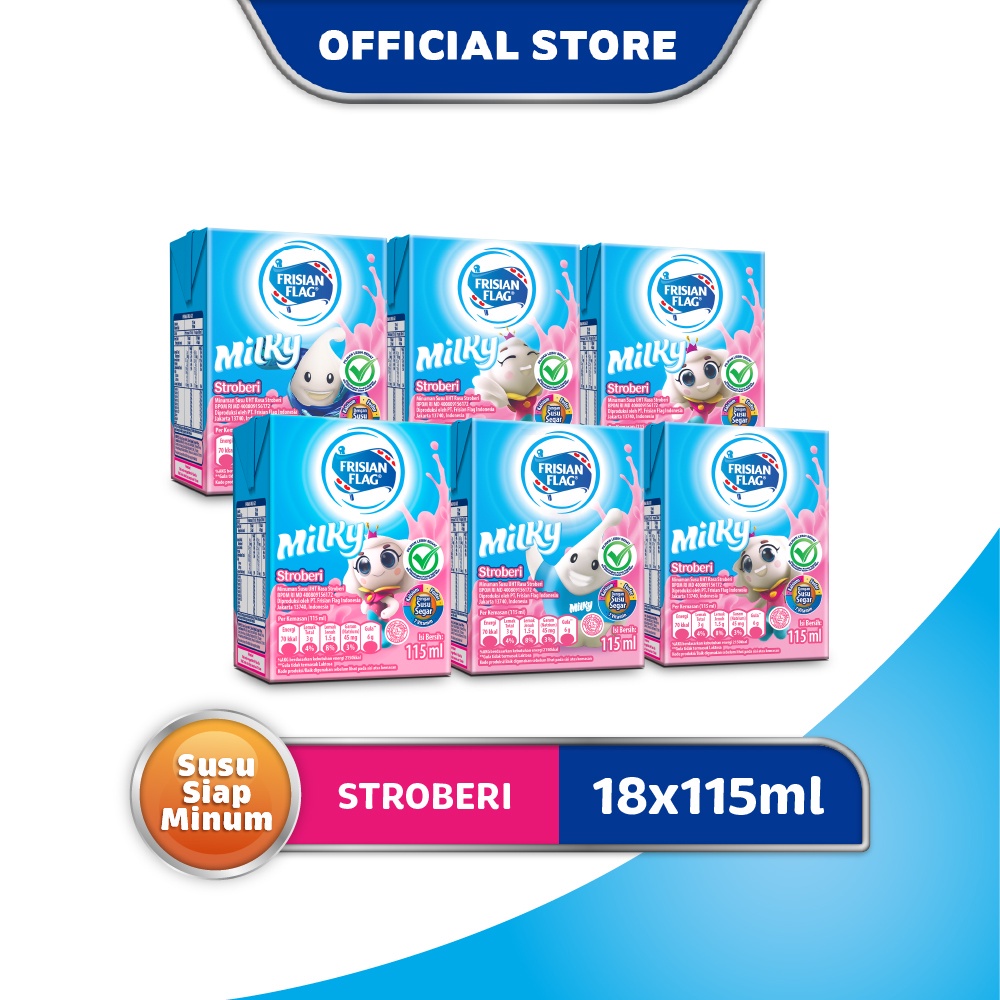

Frisian Flag UHT Milky Strawberry 115ml x 18