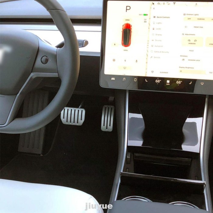 Cover Pedal Kaki Mobil Rem Gas Matic Stainless Matic Tesla Model 3 Y